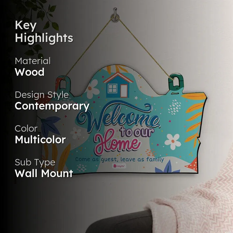 Welcome To Home Wooden Wall Accent media 2