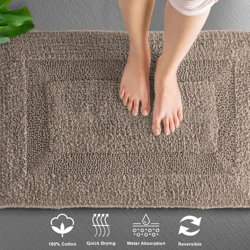 Paris Luxe Reversible Bath Mat - Light Brown media 5