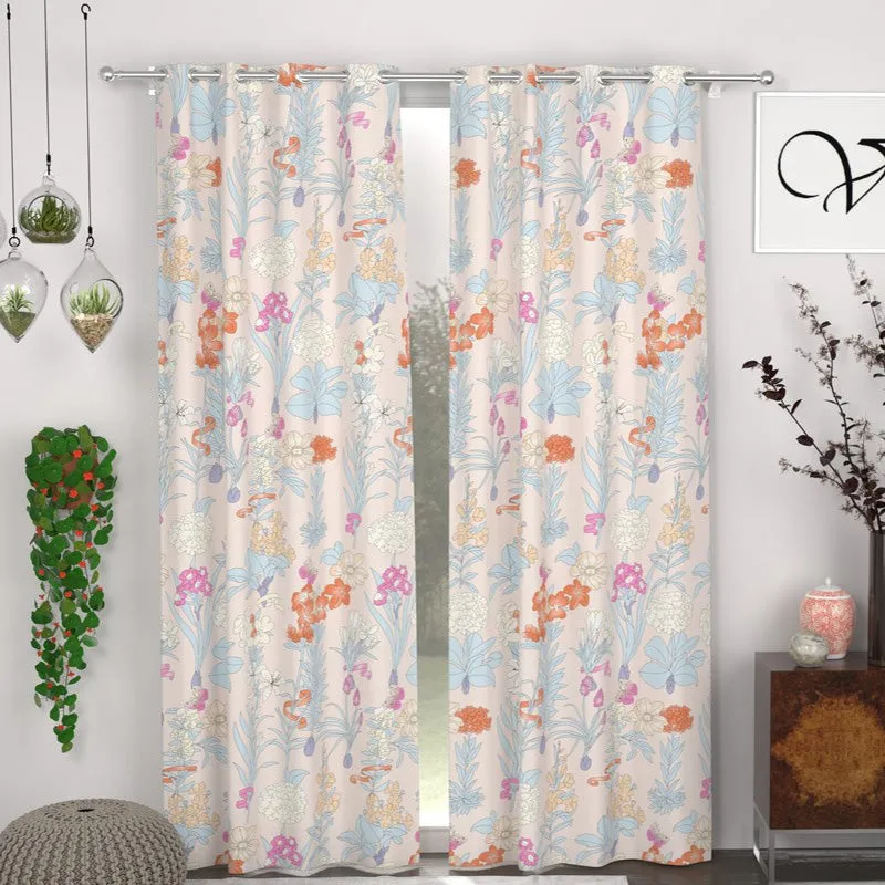 Petal Poetry Curtain Curtains - Set of Two media 3