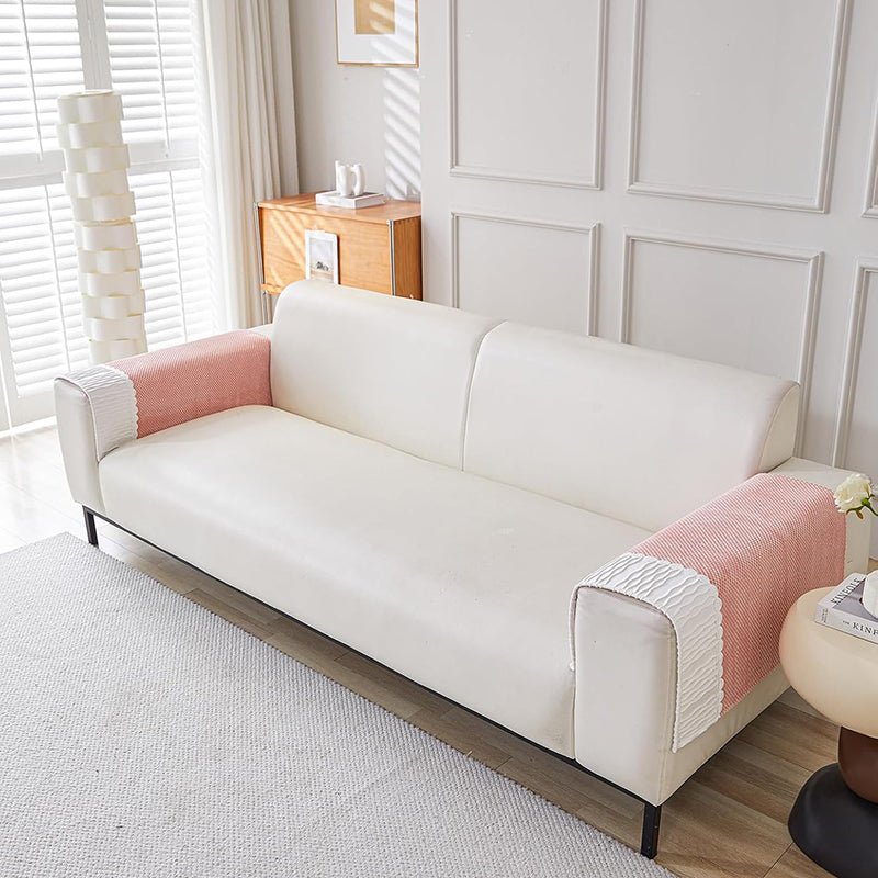 Blanco Textured Sofa Mat - Peach media 6