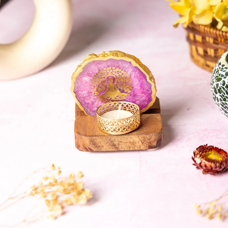 Life Tree Tea Light Holder - Purple media 5