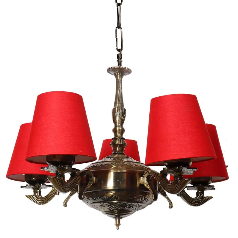 Diolo Conical Golden Antique Ceiling Lamp media 5
