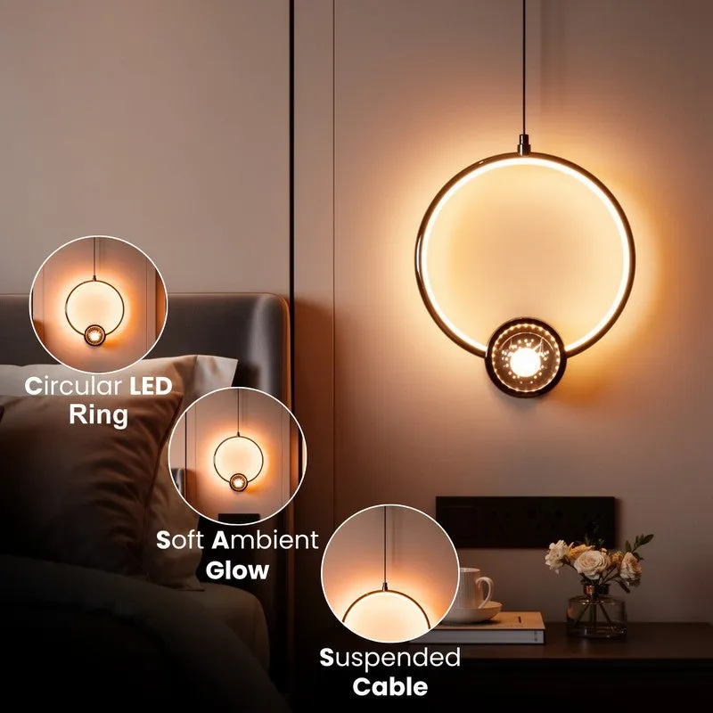 Hailera Iron Ceiling Lamp (Silver) - Round media 6