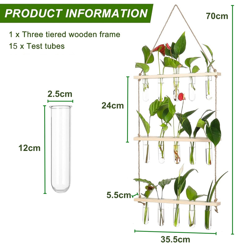 Arana Hanging Test Tube Planter media 5