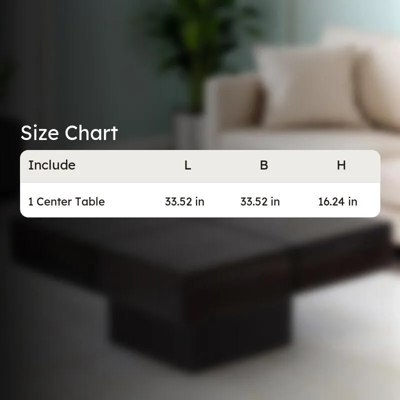 Tervon Sheesham Wooden Center Table - Taupe media 10
