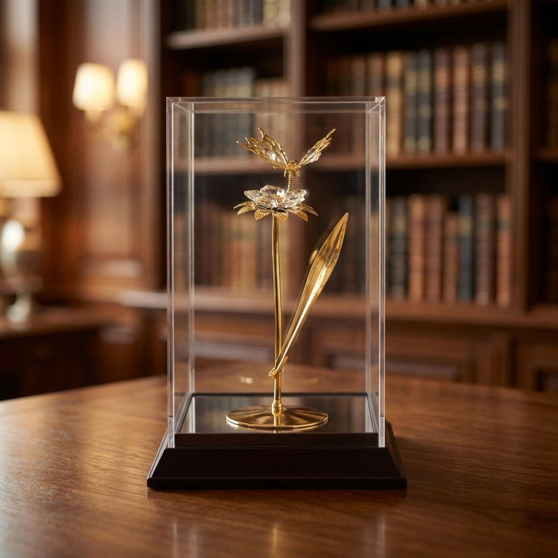 Flora Radiance 24K Gold Plated Mild Steel Showpiece