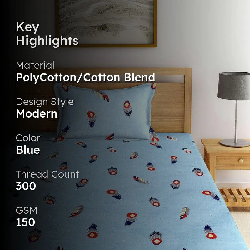 Cidara Flora Bedsheet - 150 GSM media 2