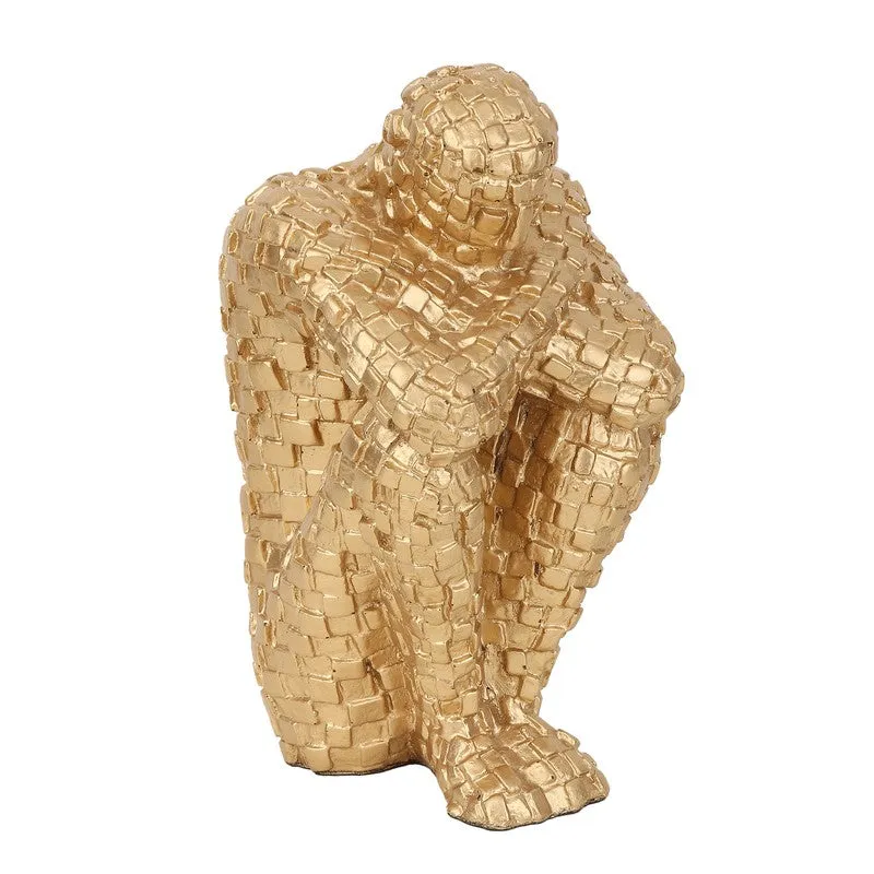 Secluded Thinker Showpiece - Gold media 6