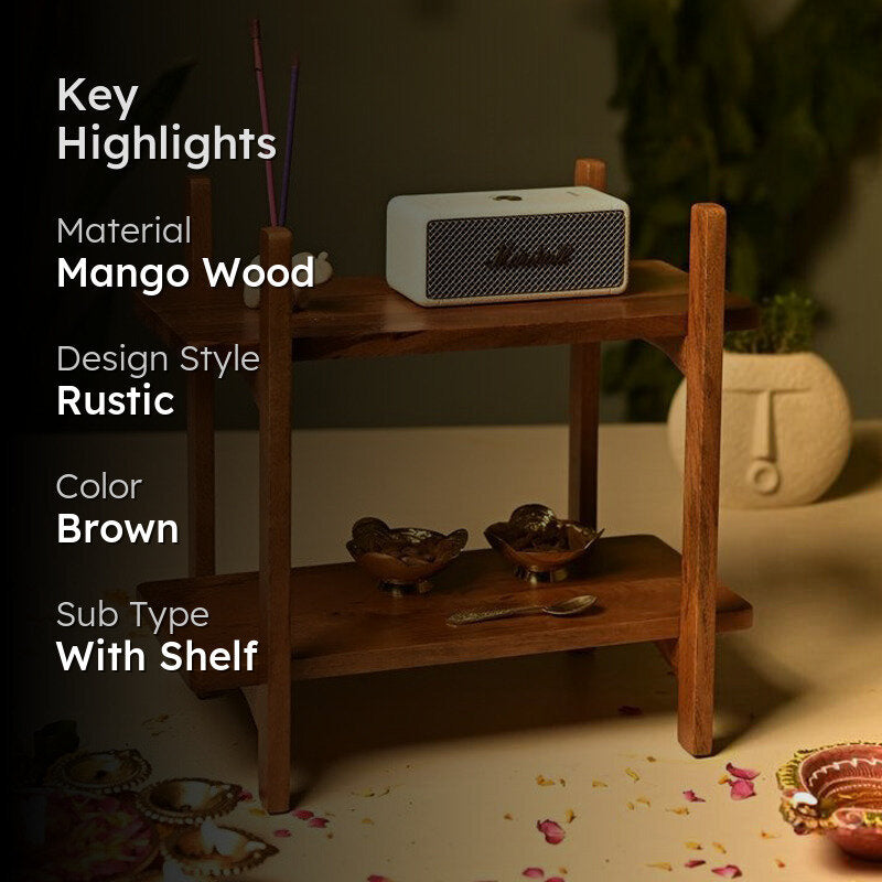 Samvadini Handcrafted Mango Wood Organiser media 2