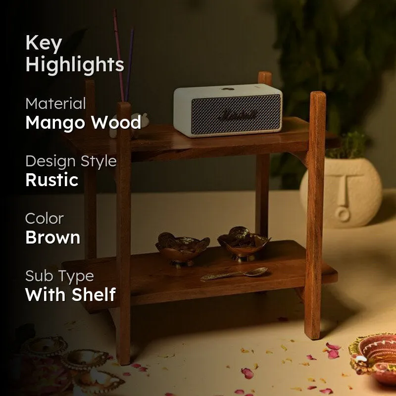 Samvadini Handcrafted Mango Wood Organiser media 2