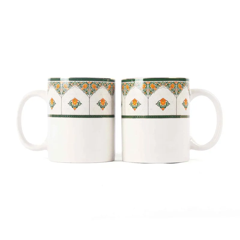 Linea 24k Gold Brushed Porcelain Coffee Mug (350 mL Each) - Set Of Six media 4
