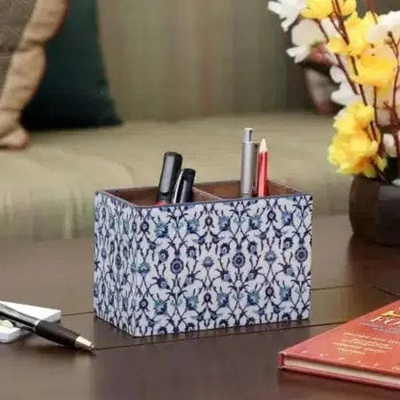 Indigo Florets Cutlery Stand media 3
