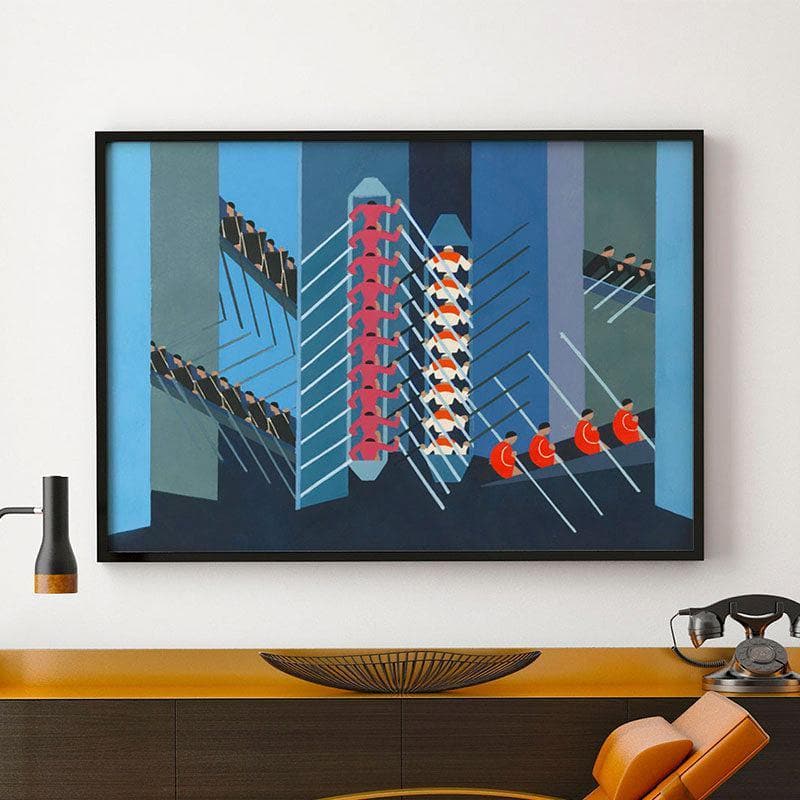 Maquette Canvas Painting - Black Frame
