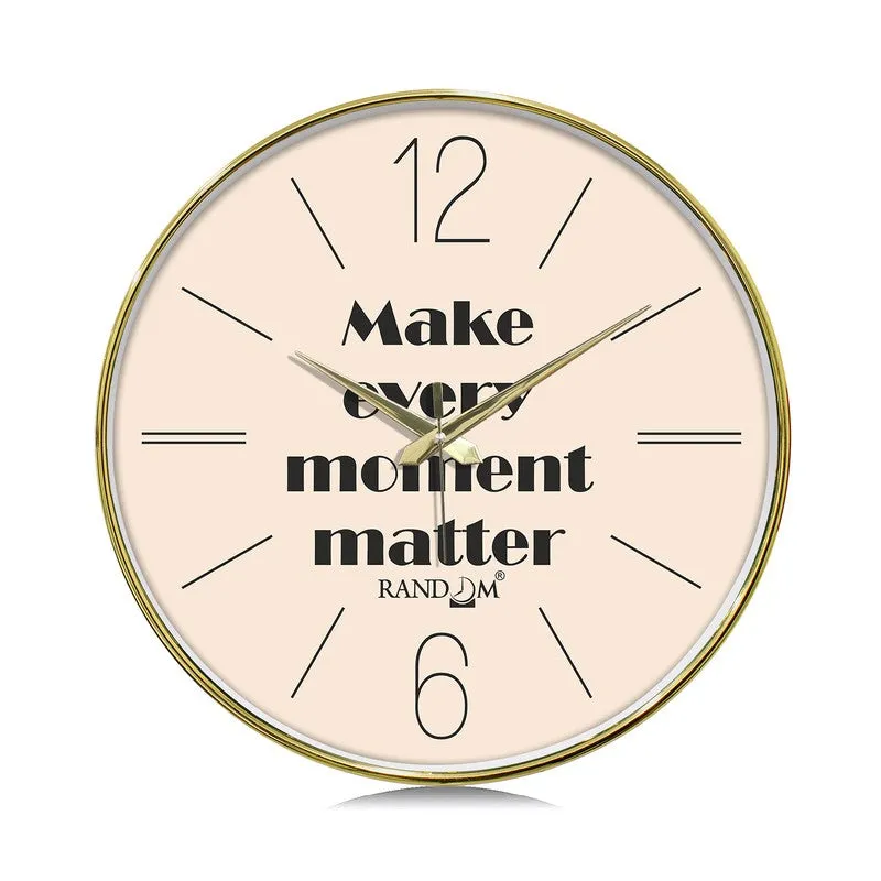Mindful Seconds Round Analog Wall Clock - Pink media 3