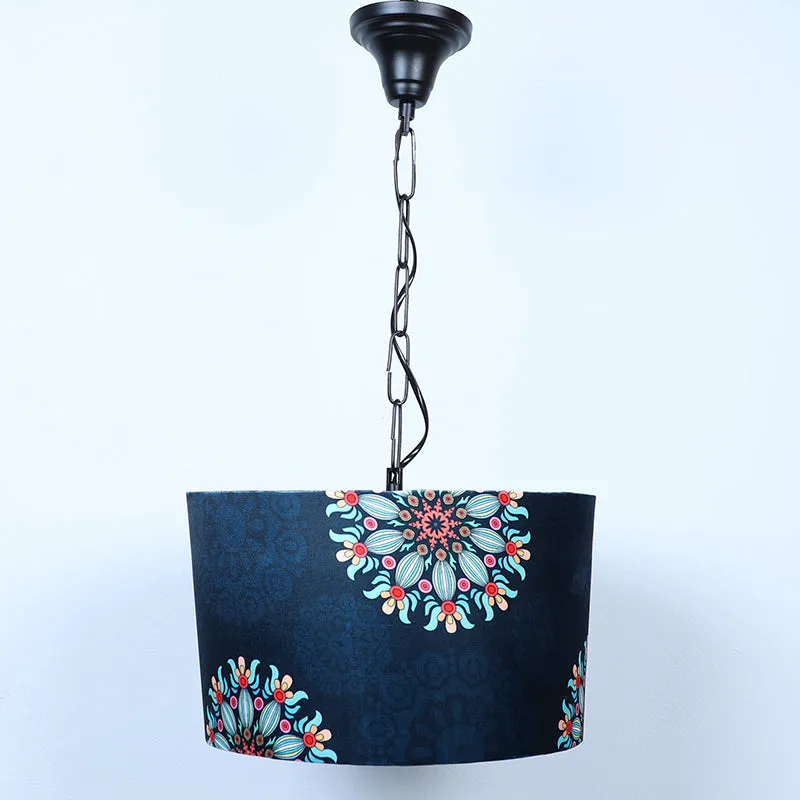 Toile Printed Iron Ceiling Lamp media 2