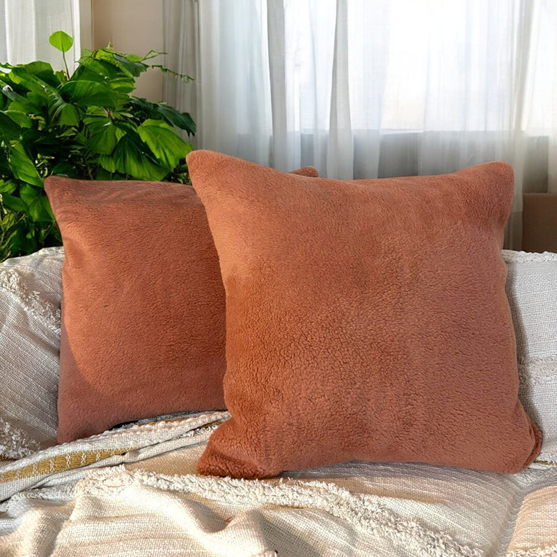 Neutral Tide Woven Cushion Cover Set - Set Of Two - 18 x 18 Inches