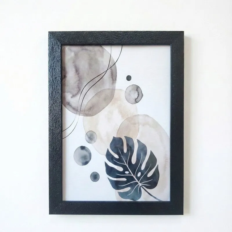 Urban Jungle Minimal Wall Painting With Frame - Set Of Three media 5