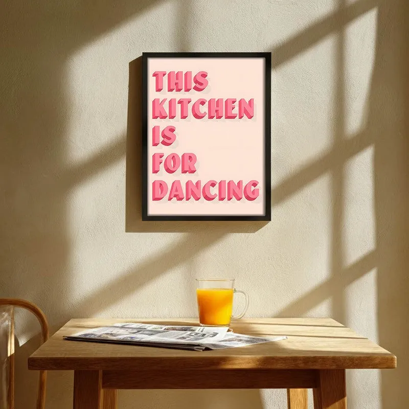 DancingKitchen Archival Canvas Wall Art - Black media 1