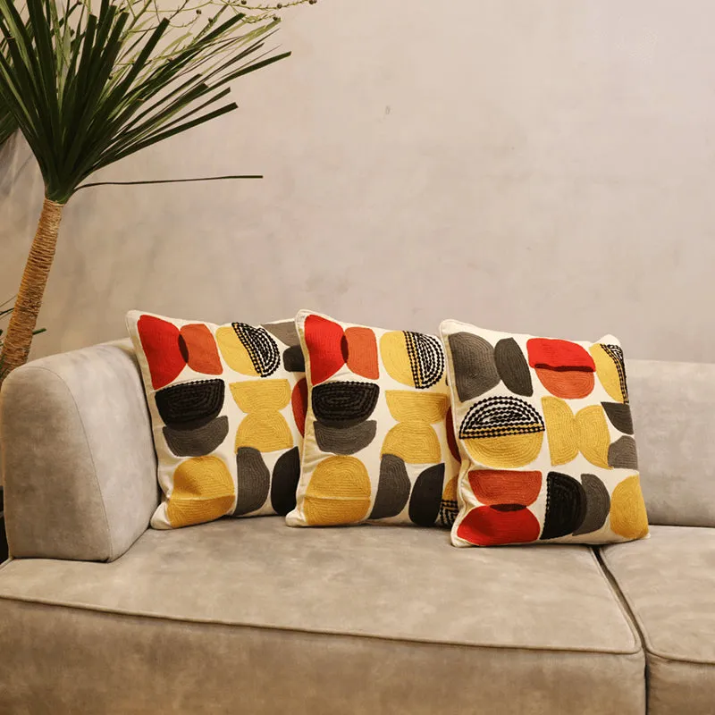Squish Squad Tufted Cushion Cover (Multicolor) - Set Of Three media 5