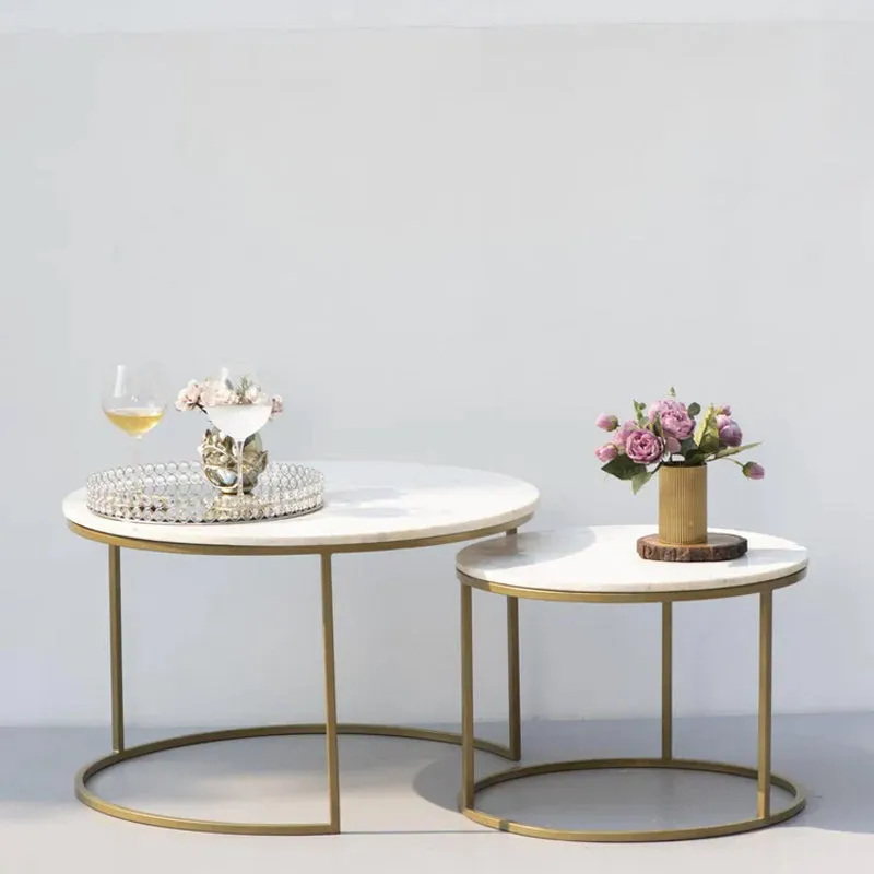Bries Accent Table with Marble Top media 1