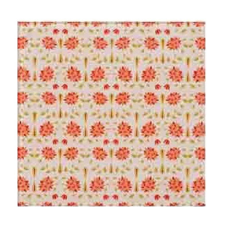 Magnate Mughal Floral White Square Coaster - Set Of Four media 4