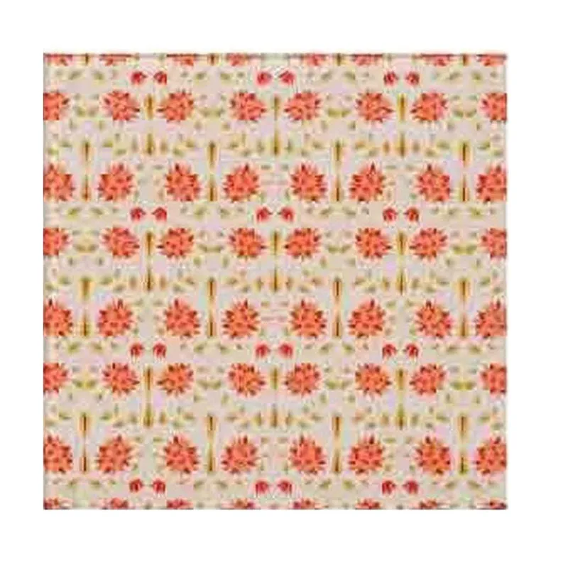 Magnate Mughal Floral White Square Coaster - Set Of Four media 4