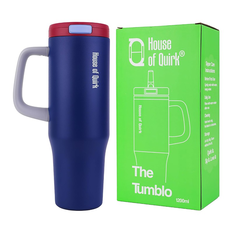 AuraGrip Stainless Steel Tumbler (1200 ML) - Blue media 6