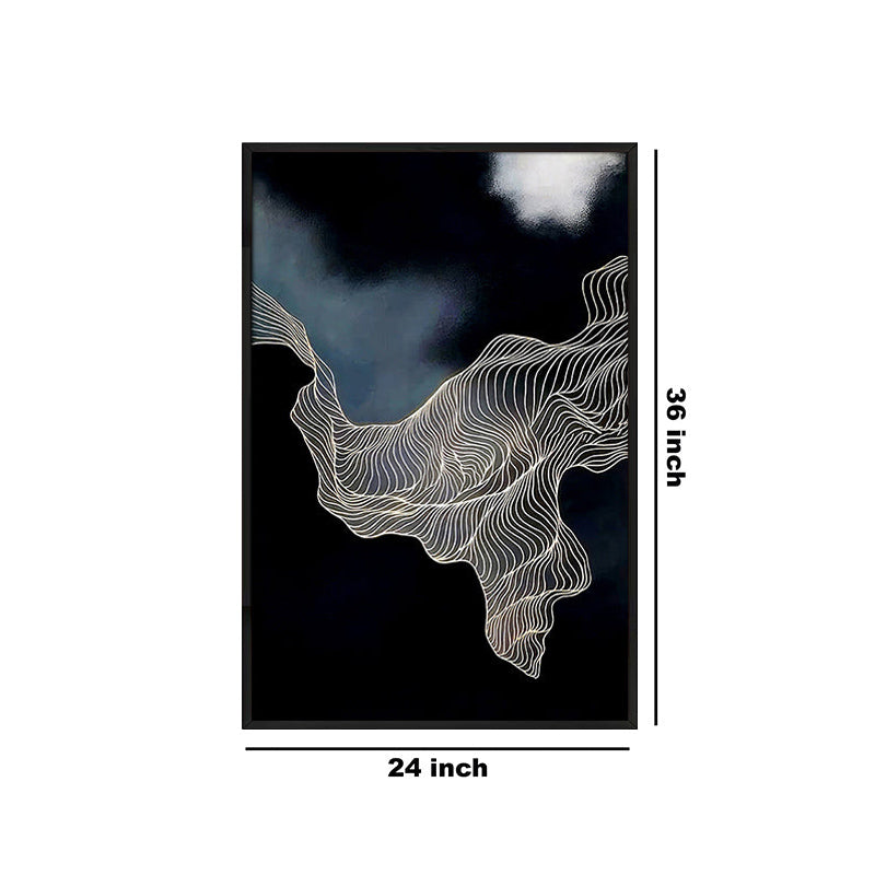 Media Nox Abstract Wall Painting With Frame media 6