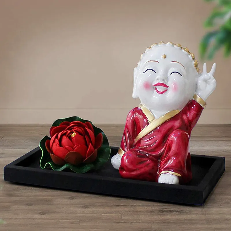 Blushing Buddha Showpiece media 1