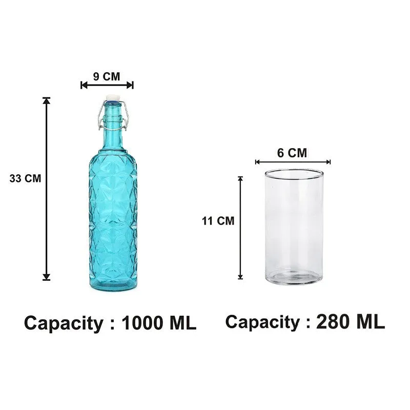 Thaddeus 1000 mL Water Bottle With 280 mL Glasses - Five Piece Set media 7