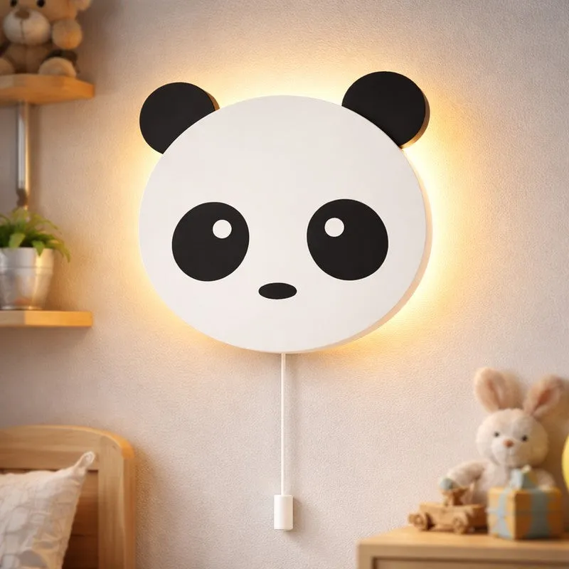 Panda Battery Operated MDF Wall Lamp media 4