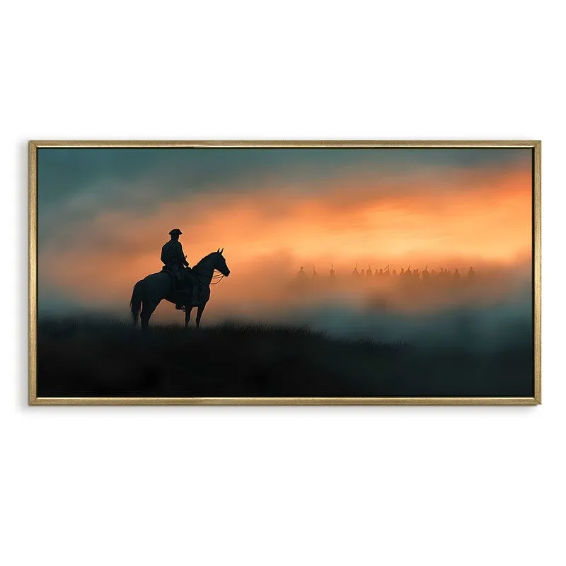 Horizonfall Canvas Wall Painting With Frame media 3