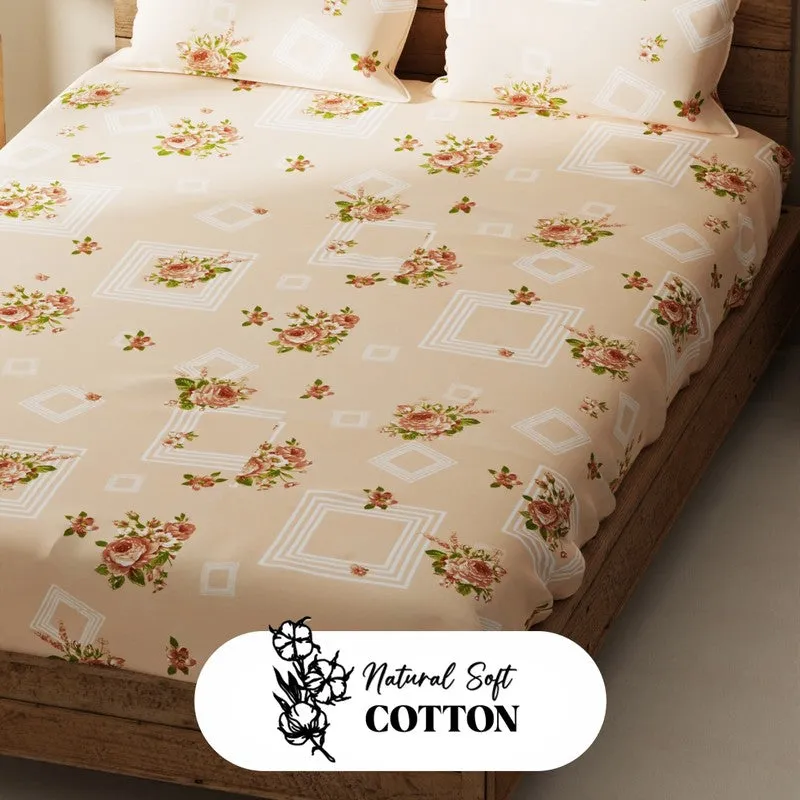 Ceynor Bedsheet (Peach) - 115 GSM media 5