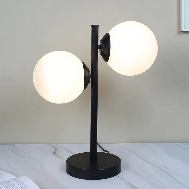 Mini Nova Duo Solid Iron Moon LED Table Lamp - White,Black media 1