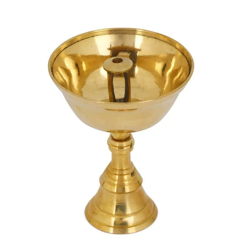 Norbu Tibetan Brass Lamp media 3