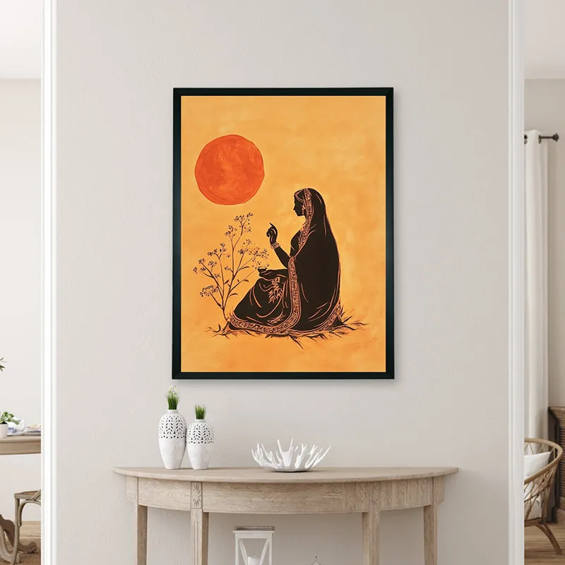 Thoughts Of Dusk Canvas Wall Art With Resin Frame media 4