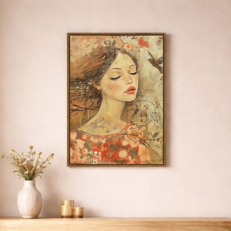 Vector Vogue Canvas Wall Art With Frame