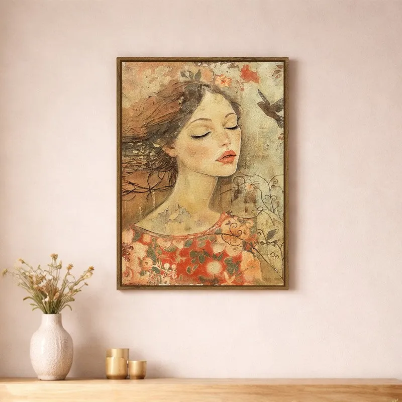 Vector Vogue Canvas Wall Art With Frame media 1