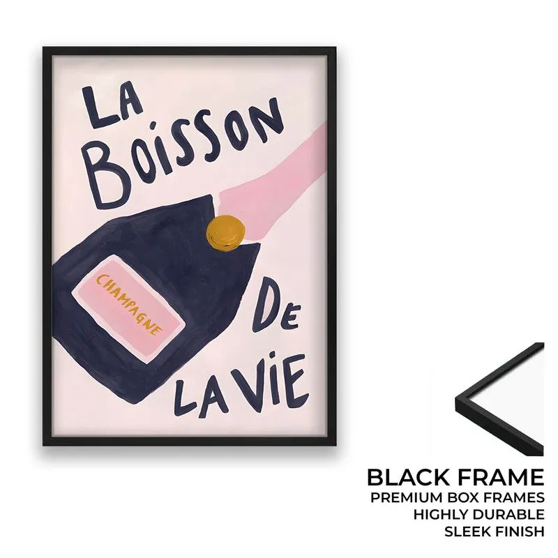 La Boisson Archival Canvas Wall Art - Black media 8