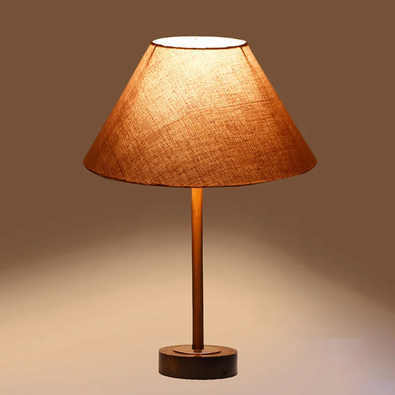 Cotin II Rodin Wooden Table Lamp - Grey,Copper,Brown media 6