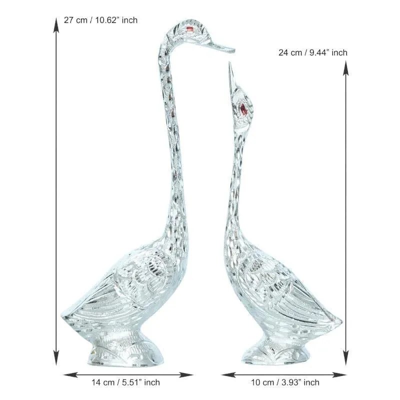 Swan Souls Showpiece (Silver) - Set Of Two media 4