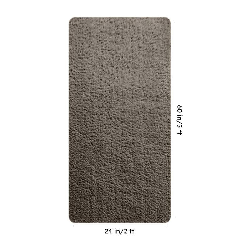 Vegas Luxe Micro Fiber Runner Rug - Taupe media 8