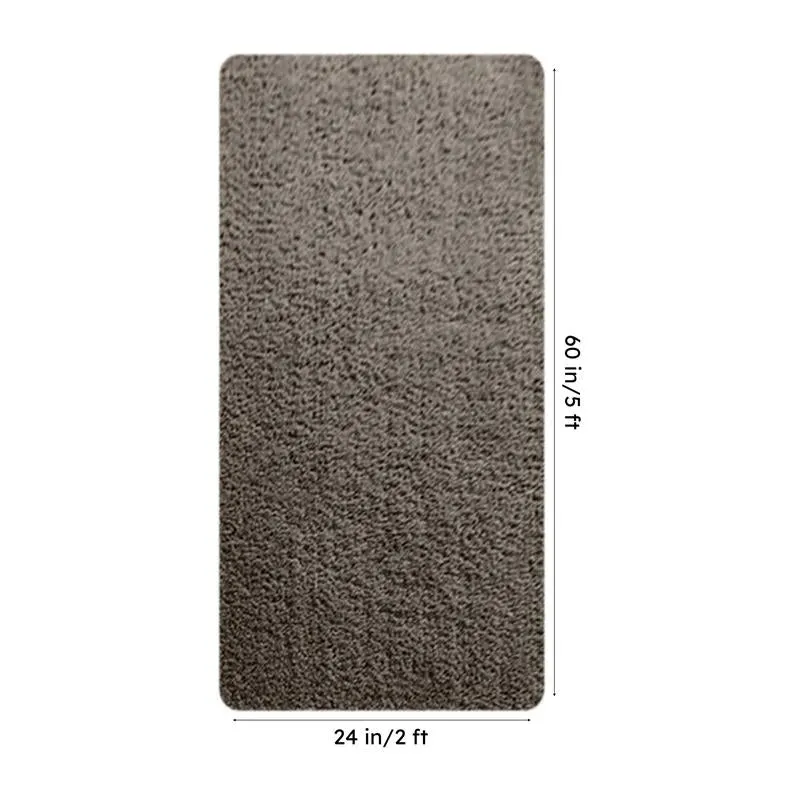 Vegas Luxe Micro Fiber Runner Rug - Taupe media 8