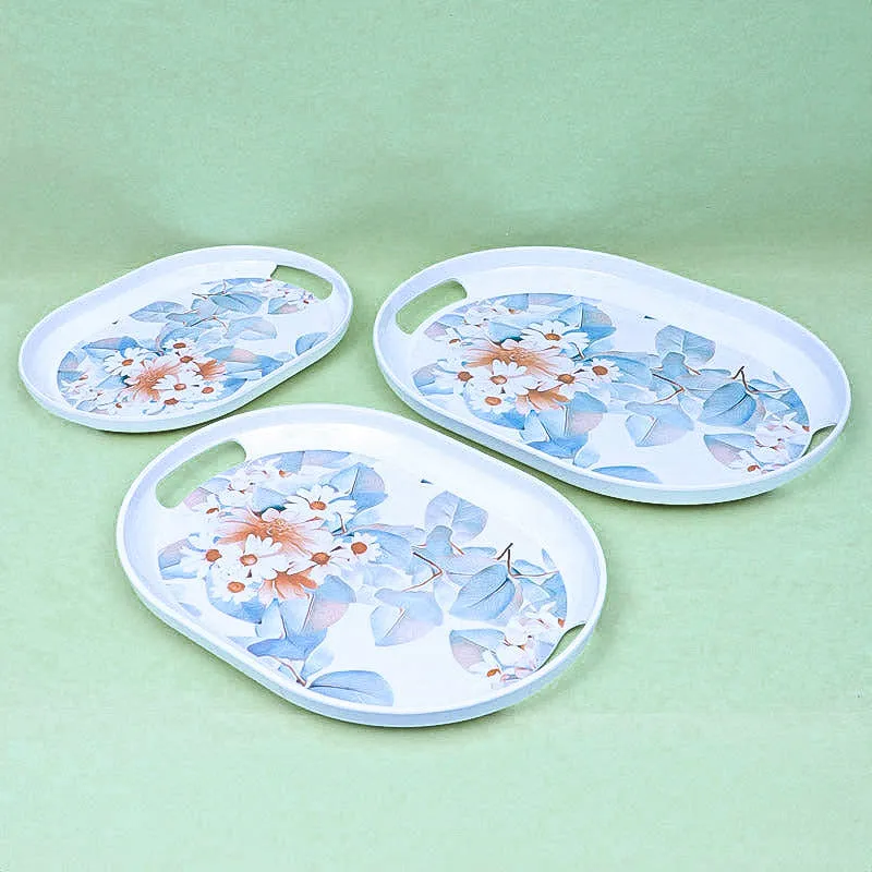 Daisy Dream Serving Tray - Set Of Three media 1