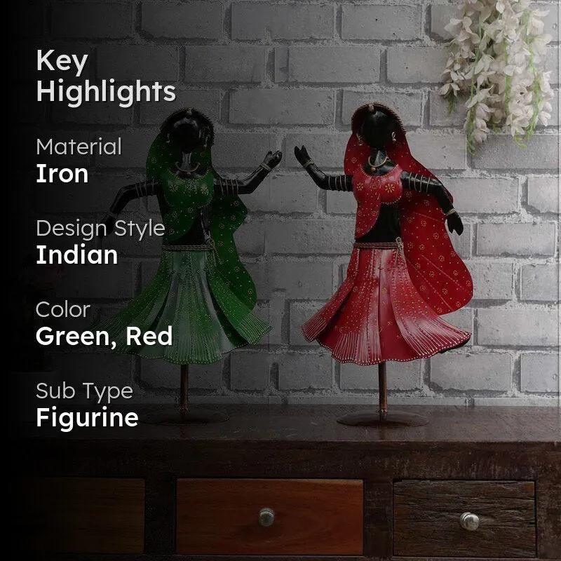 Dancing Troupe Showpiece - Set Of Two media 2