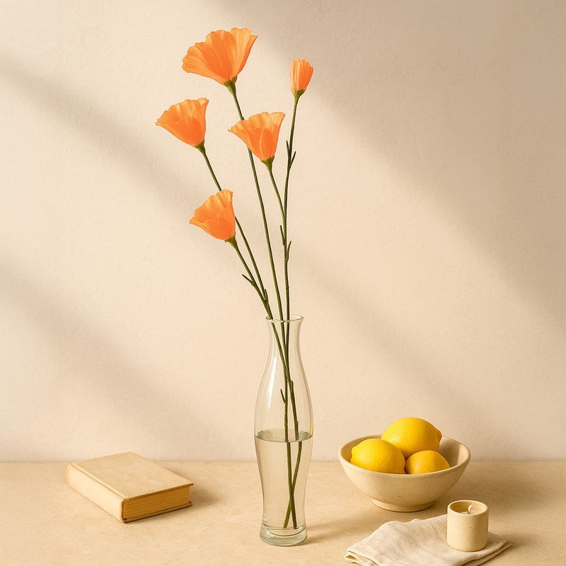 Forever Flora (Orange) Timeless Artificial Bouquet - Set Of Two