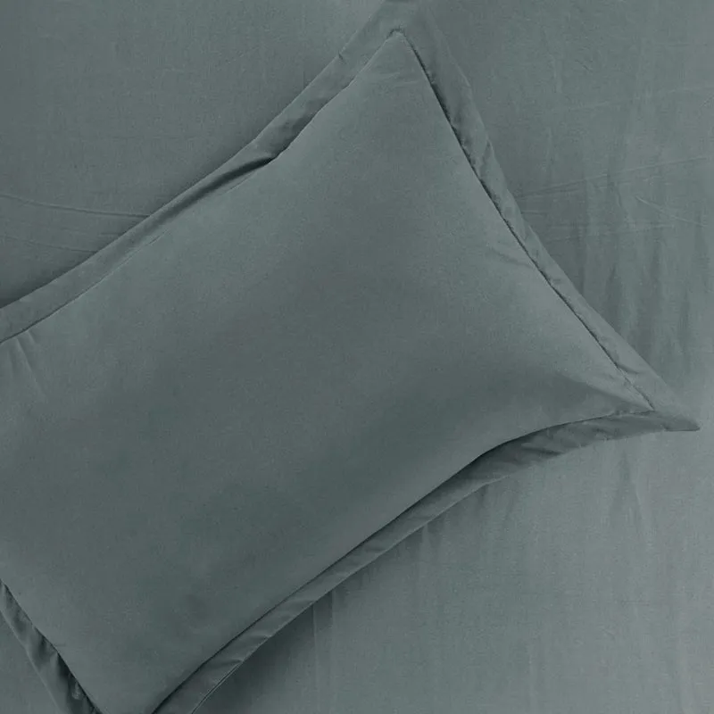 Cloud Drift Microfiber Bedsheet (Dark Grey) - 140 GSM media 4