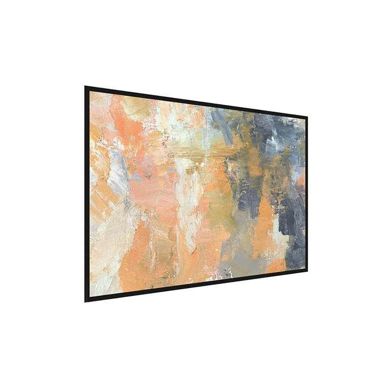 Pink Abstract Painting - Black Frame media 3