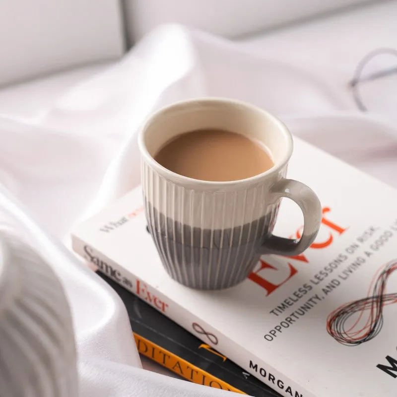 Seraphine Porcelain Tea Cup (180 mL Each,Black) - Set Of Six media 4