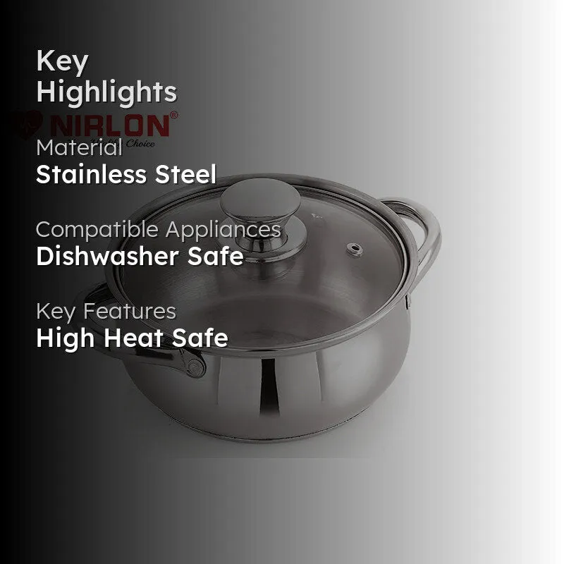 Nirlon Handi With Lid - 2900 mL/7 Inches media 2